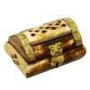 Diamond Camel Bone Jewelry box from Jerusalem with Brass Copper Ornament Handmade