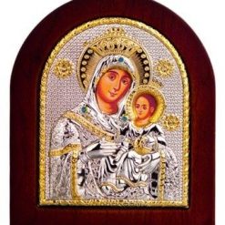 Virgin Mary of Bethlehem Medium Greek Orthodox Byzantine Handmade Silver Plated 925