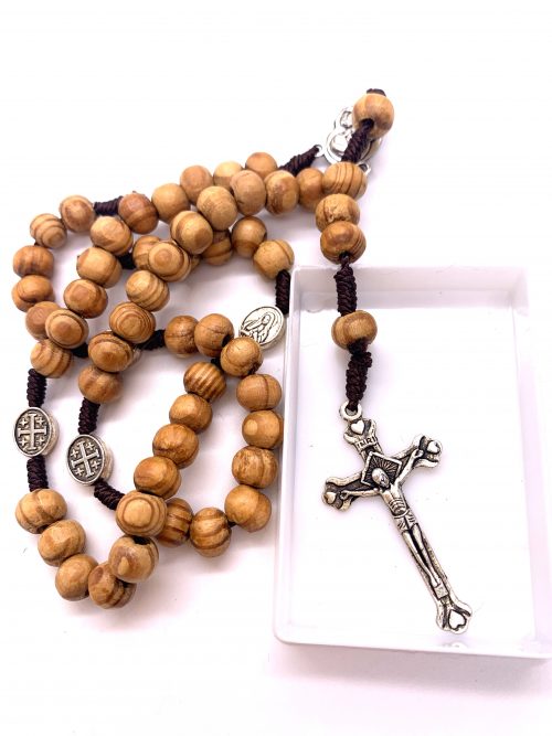 wooden rosary beads