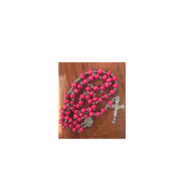 red scened rosary beads